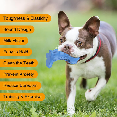 Dog Chew Toys for Aggressive Chewers - Healthy Milk Flavored, Durable Tough Dog Chew Toy for Medium/Large Breed Dogs, Best Extreme Chew Toys to Ke...