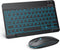 TECURS Bluetooth Keyboard and Mouse Combo for iPad - Rechargeable Wireless Keyboard & Mouse with 7-Color Backlit Compatible with iPad 10th/9th/8th...