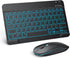 TECURS Bluetooth Keyboard and Mouse Combo for iPad - Rechargeable Wireless Keyboard & Mouse with 7-Color Backlit Compatible with iPad 10th/9th/8th...