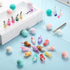 Hicarer 48 Pieces Resin Ice Cream Cup Charms Pendants Colorful Glass Fruit Drink Cup Bottle Charms Fruit Tea Mini Bottle Charm Pendants for DIY Ke...
