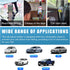 Car Rearview Mirror Phone Holder, 360 Degree Adjustable Multifuctional Auto Rear View Mirror Phone Mount, Universal Vehicle Phone Holder for All M...