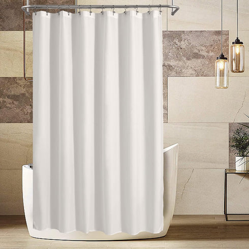 ALYVIA SPRING Extra Long Fabric Shower Curtain Liner Waterproof - 72" x 84", Soft & Lightweight XL Shower Curtain with Magnets, Machine Washable -...