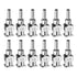 12pcs 13Gauge Stainless Steel Dispensing Needles, 1/4" All Metal Glue Needle Tube Blunt Tips Luer Lock for Thick Liquids, Ink, Glue, Lab Use...