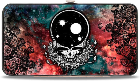 Buckle-Down womens Buckle-down Hinge - Space Your Face/Galaxy Wallet, Multicolor, 7 x 4 US...