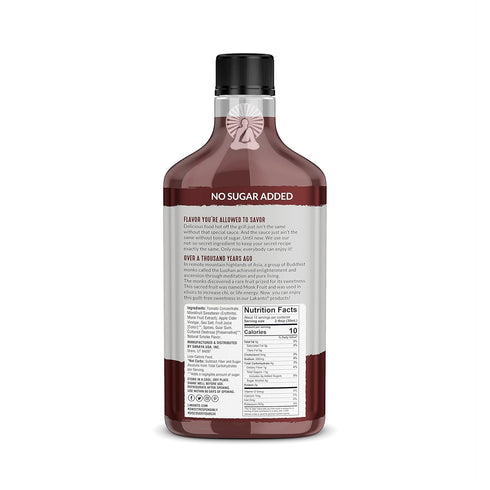 Lakanto BBQ Sauce - Sweetened with Monk Fruit Sweetener, Barbeque Sauce for Grill, No Sugar Added, Natural Smoke Flavor, Keto Diet Friendly, Vegan...