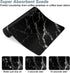 Coffee Mat, 12"x19" Marble Style Coffee Bar Mat for Coffee Station Accessories and Organizer, Absorbent Dish Drying for Kitchen Counter, Cute Blac...