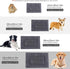 BVAGSS Dog Bed Mat,Reversible Dog Crate Pad, Memory Foam Dog Beds, Soft Warm Pet Cushion for Small Medium Dogs, Washable Pet Sleeping Mattress Ken...