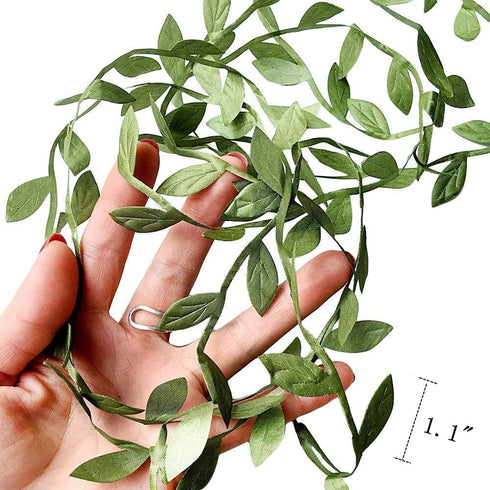 132 ft Large Leaf Trim Ribbon,Artificial Greenery Garland Vines for Baby Shower DIY Craft Party Wedding Home Decoration...