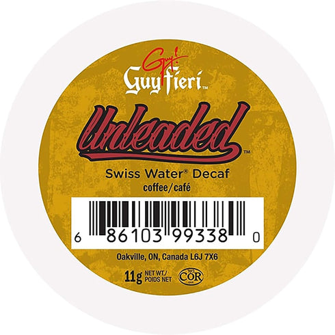 Guy Fieri Flavortown Roasts Decaffeinated Coffee Pods, Unleaded Medium Roast Decaf Coffee, Single Serve Cups for Keurig K Cup Brewers,24 Count(Pac...