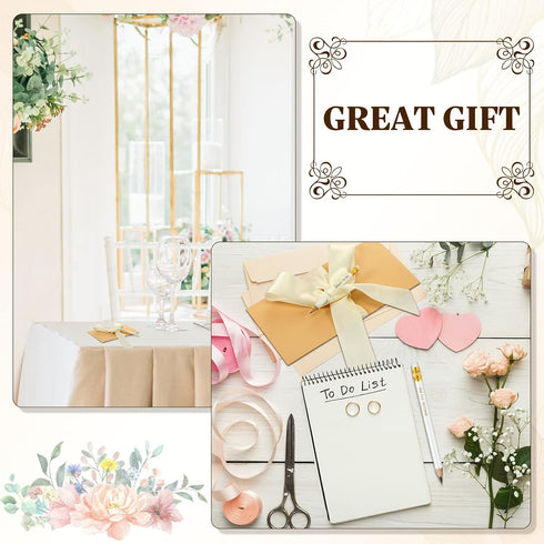 36 Pcs Wedding Pencils 2 HB Half Pencil with Eraser Bridal Shower Pencils Pre Sharpened Mini Short Pencils White Pocket Pencil 4 Inch Game Pencil ...