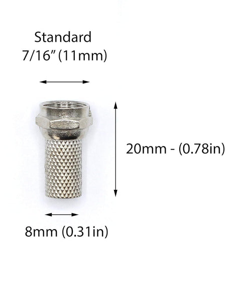 THE CIMPLE CO Coaxial Cable Screw on Connector (Twist on Connector/Fitting) for RG59 Coaxial Cable. Easy Installation, No Tools Required. Pack of ...