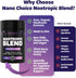 Nano Choice Nootropic Blend - Mushroom Complex Supplement for Brain, Focus, Productivity & Immune Support | Non-GMO, Vegan, Made in USA | 120 Caps...