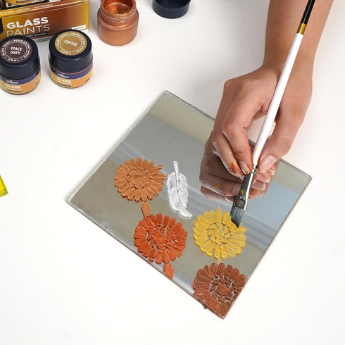 BLUEBIRD Vibrant Glass Paints Create Stunning Stained Glass Artwork - 25 ml - set of 6 (Pearlescent)...