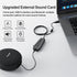 Inwa Aux to USB External Sound Card, Simultaneous Phone Discord Chat & Gaming Sound in Wired Headphone, USB to 3.5mm Jack Audio Adapter, 7.1 Surro...