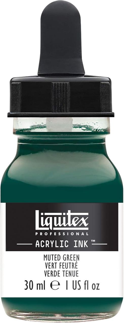 Liquitex Professional Acrylic Ink, 1-oz (30ml) Jar, Muted Green...