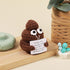Positive Poo, 3 Inch Cute Crochet Doll Knitted Wool Doll with Positive Cards Funny Positive Doll for Friends Party Decoration Encouragement...