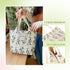 Women's Tote Bag Mini Flowers Embroidered Handbag Small Cellphone Purse Canvas Hobo Bag...