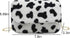 Women Faux Fur Shoulder Bag Fluffy Plush Handbag Leopard Cow Print Clutch Wallet with Chain Strap for Girls Ladies...