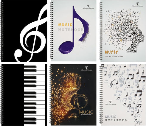 Manuscript Paper, Blank Staff Paper Sheet Music Composition Notebook Piano Accessories Gifts, 100 Pages 10 Staves (Blank sheet music notebook)...