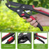 Pruning shears, work 3 times easier, MUSTKING garden clippers (Adjustable- Upgraded- Reddish black)...