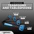 Collapsible Measuring Cups and Measuring Spoons | Portable Food Grade Silicone Measurement Cup Set for Liquid & Dry Food | Dog Food & Camping & Ki...