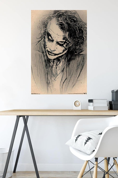 Trends International Dark Knight-Sketch Premium Wall Poster, 22.375" x 34"...