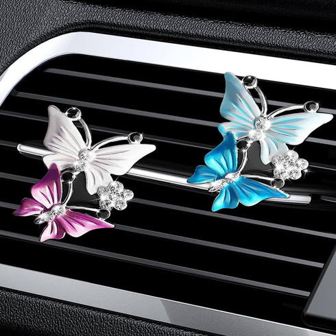 Dream Catchers for Cars Rear View Mirror,Butterfly Car Air Vent Freshener,Engine Start Stop Decoration Ring,Cup Holder Insert Coaster,Crystal Diam...