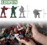 Shindel 120PCS Army Men Toy Soldiers, 4 Groups Military Action Figures Plastic Army Men Set for Boys Birthday Party Favors Themed Party Decoration...