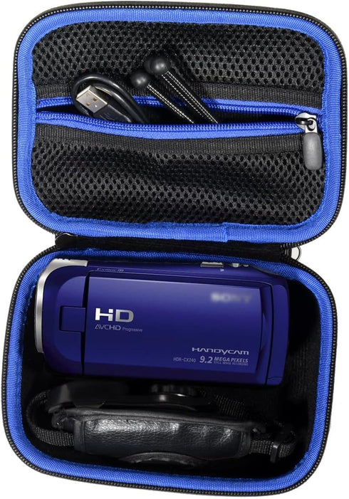 Semi-hard Camcorder Case for Sony HD Video Recording HDRCX405, HDRCX440 Handycam; Canon VIXIA HF R800, Panasonic HC-V180K and Kimire HD Recorder, ...
