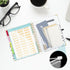 Spiral Binder Organizer with 5-Tab Dividers, Clipboard Portfolio with Storage Pockets for School Office Supplies, Nurse, Teacher, Resume, A5 Folde...