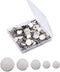 OLYCRAFT 100pcs Alloy Shank Buttons Metal Flat Buttons 5 Sizes Round Sewing Buttons for Sewing DIY Crafts and Jewelry Making - Platinum...