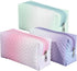3pcs Travel Makeup Cosmetic Bag,Hotipine Cute Makeup Zipper Pouch Toiletry Bag,Waterproof Large Purse Organizer,Portable Beauty Storage Brush Aest...