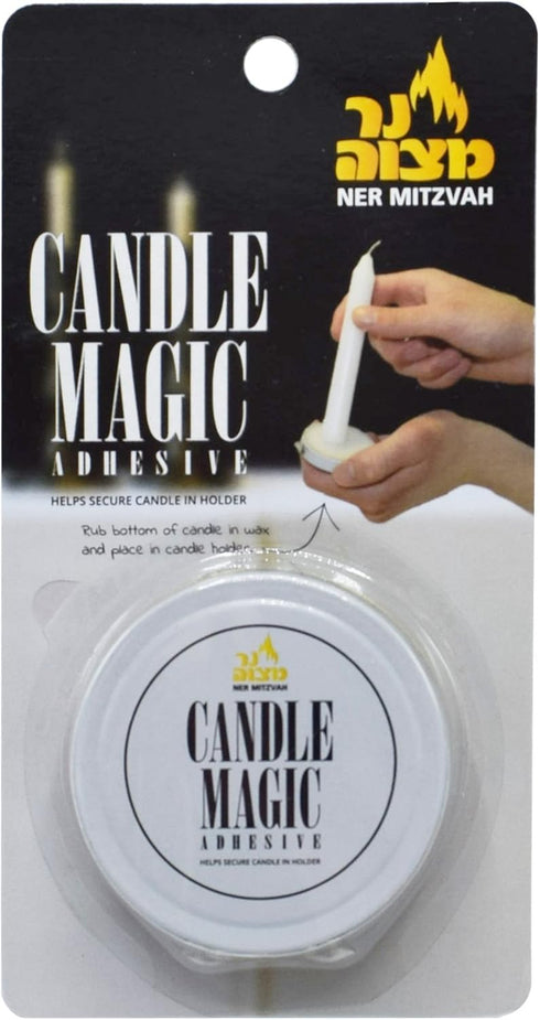 Ner Mitzvah Candle Magic - Candle Wax Adhesive - 2 Pack...