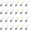 24 Pack LED S14 Replacement Light Bulbs, Shatterproof Waterproof 1W Outdoor String Light Bulbs, E26 Medium Base, 2200K Warm White, 11w Equivalent,...