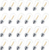 24 Pack LED S14 Replacement Light Bulbs, Shatterproof Waterproof 1W Outdoor String Light Bulbs, E26 Medium Base, 2200K Warm White, 11w Equivalent,...