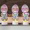DRomance Easter Flameless Votive Candles with Timer Battery Operated LED Flickering Tea Lights Candles Long Lasting 300 Hours 3 Colorful Bunny and...