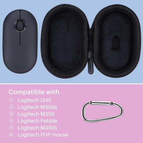 Mouse Case Compatible with Logitech Pebble 2 M350s / M350 / M355 / i345 / POP Slim Bluetooth Wireless Mouse (Graphite Case)......