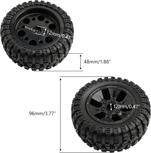 1:10 9200 RC Tires PX9200-29A Accessories Spare Parts for 1:10 9200 9200E 9201E 9205E 9206E Trucks 200E 210E Brushless RC Cars Vehicle (2 PCS)...