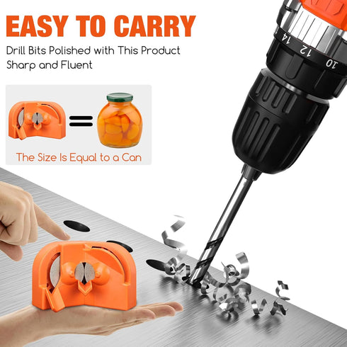 Drill Bit Sharpener, Drill Bit Sharpener for All Bits(5/64''- 5/8''), Multipurpose Drill Bits Grinding Sharpener, Portable Drill Grinder Grinding ...