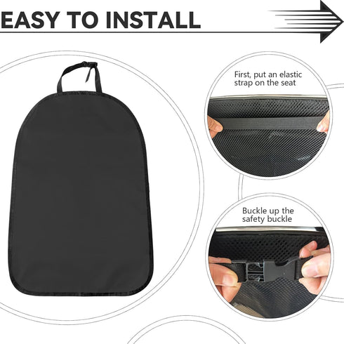 2PCS Back Seat Protector for Car, Quality Car Kick Mats, Waterproof Car Seat Protection from Dirt, Vehicle Back Seat Kids Safety Accessories, Univ...