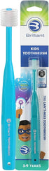 Brilliant Oral Care Kids Toothbrush with Soft Bristles and Round Head, for a Child Approved, Easy to Use All-Around Clean Mouth, Ages 5-9 Years, T...