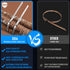 Metal Zip Ties,100 Pcs 11.8 Inch,304 Stainless Steel Zip Ties Multi-purpose Metal Cable Ties-Suitable for Outdoor Chain Link Fence and Exhaust Wra...