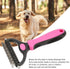 Undercoat Rake For Dogs,Double-Sided Dog Brush for Shedding,Dogs/Cats Professional Deshedding Brush,Removes Mats Tangled & Thinning Hairs with No ...