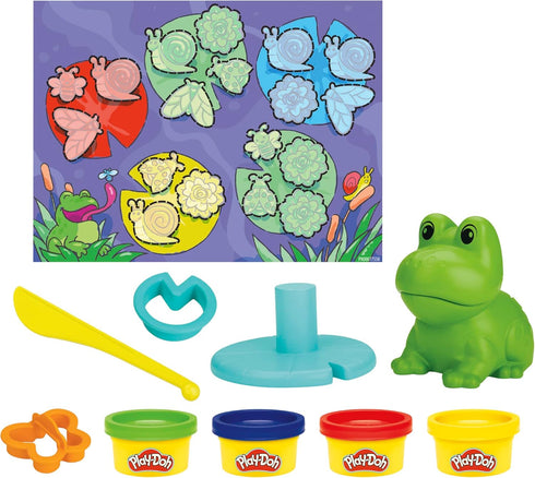 Play-Doh Frog ‘n Colors Starter Set with Playmat, Preschool Toys for 3 Year Old Girls & Boys & Up, Preschool Crafts Frog Toy & 4 Modeling Compound...