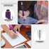 12 Pieces Ballpoint Pen with Stylus Tip, 1.0 mm Black Ink Metal Pen Stylus Pen for Touch Screens, 2 in 1 Stylus Ballpoint Pen (Purple and Silver)...