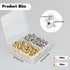 Bulk Set of 400 6mm Large Hole Star Loose Beads - Star Spacer Beads, Charm Buttons, Shaped Beads with Storage Box for DIY Crafts, Bracelet, Neckla...