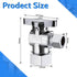 VINTEX Toilet Connector Plumbing kit?Complete Toilet Set Valve with 12" Long Stainless Steel Toilet Connector Hose?1/2 inch NOM Inlet x 3/8 inch O...