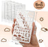 Lewtemi 6 Pcs Mixed Metal Stencil Wood Stencil Templates Stencils for Journaling Wood Burning Stencils for Wood Carving Drawing Engraving Scrapboo...