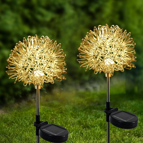 Solar Garden Lights Outdoor-2 Pack Outdoor Decorative Garden Lights, Waterproof Solar Outdoor Lights Auto ON/Off Solar Lights for Garden Gifts for...