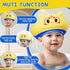 Upgrade Baby Shampoo Shower Cap, Toddler Shower Cap for 1-10 Years Old Kids, Soft Bath Bathing Hat,Adjustable Visor Hat,Protector Eye Ear,Washing ...
